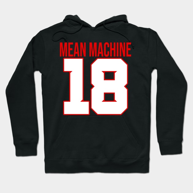 The Longest Yard Paul Crewe Mean Machine Jersey Hoodie by darklordpug